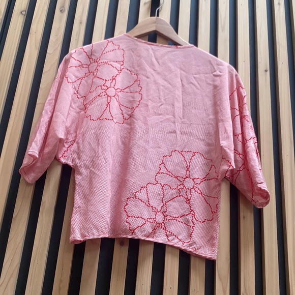 Vintage 1970’s Silk Blouse John Yang For Jack Mulqueen Ltd. - Picture 6 of 9